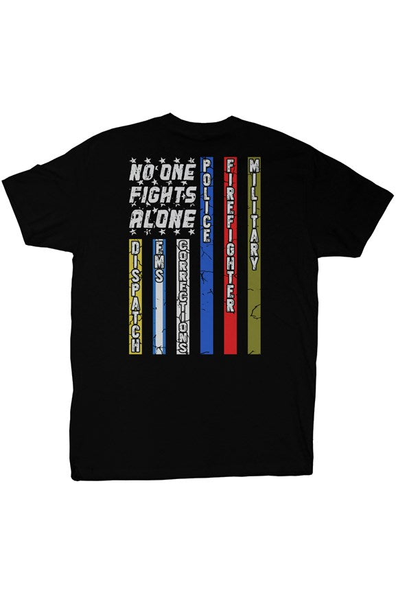 Premium Fitted No One Fights Alone Tee