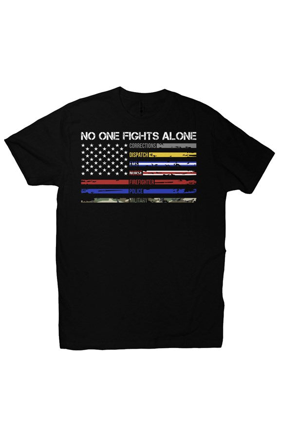 Premium Fitted First Responder Flag Tee