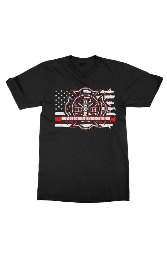 Classic Fit Thin Red Line Flag Tee