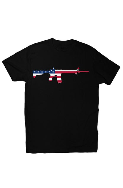 Premium Tee with Flag Rifle